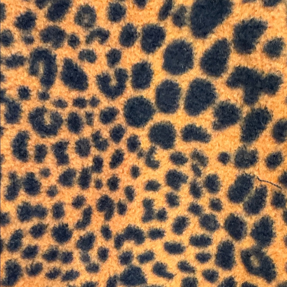 Lands' End Animal Print Quarter-Zip Top - Picture 5 of 6